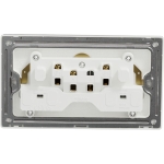 Schneider Electric 施耐德電氣 NUXT426_SS UNICA X 13A 250V~ 雙位插座 (炫星銀)